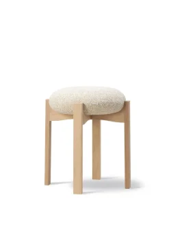 Fredericia Furniture Skamler<Pioneer Stool, smoked oak/primo 86 fra
