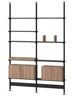 String Furniture Reolsystemer<Pira G2 Floor-to-Ceiling Shelving Bundle A fra String