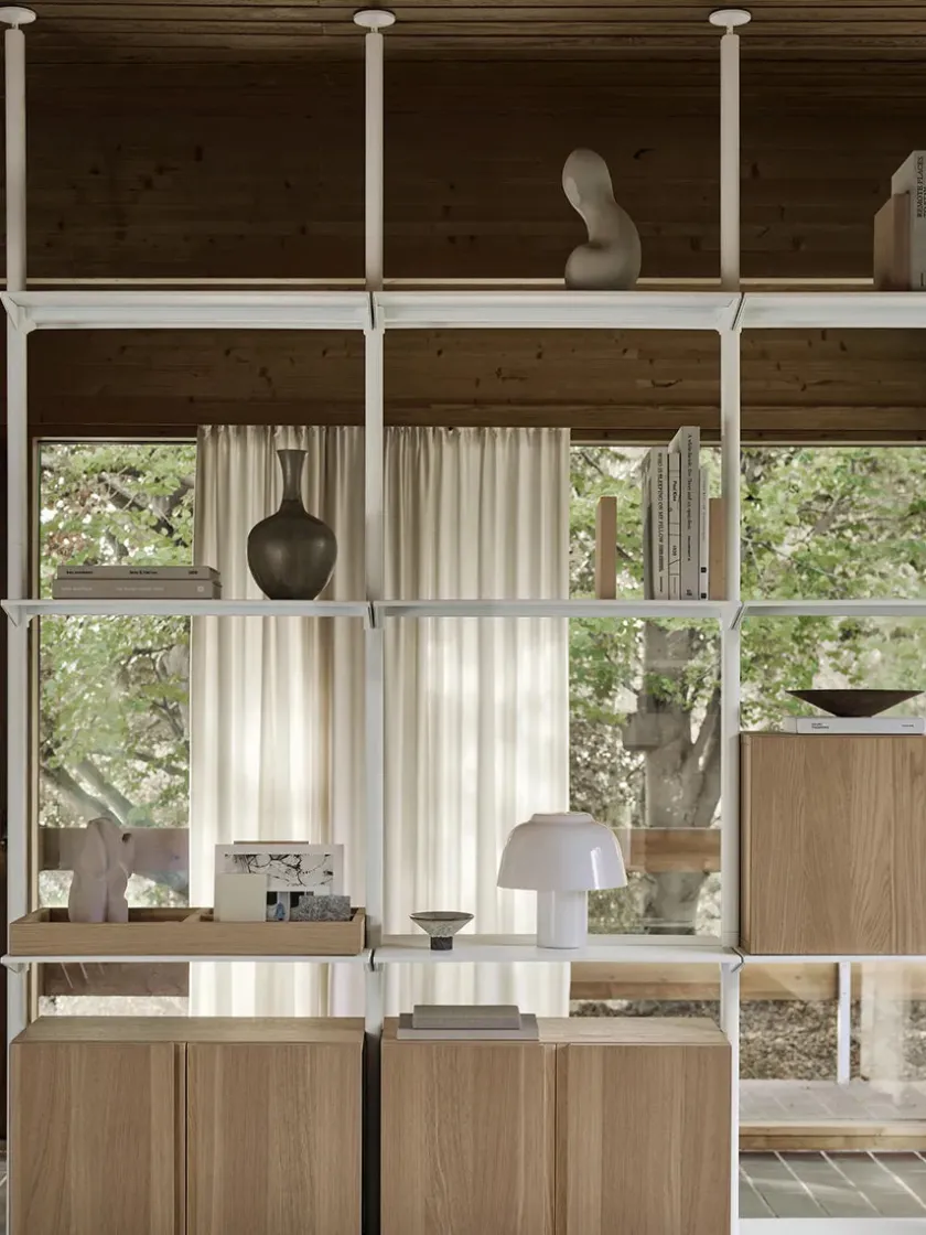 String Furniture Reolsystemer<Pira G2 Floor-to-Ceiling Shelving Bundle C fra String