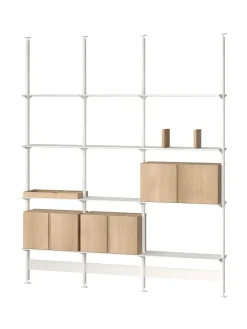 String Furniture Reolsystemer<Pira G2 Floor-to-Ceiling Shelving Bundle C fra String