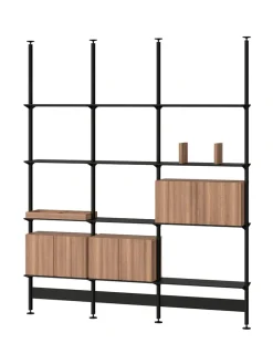 String Furniture Reolsystemer<Pira G2 Floor-to-Ceiling Shelving Bundle C fra String