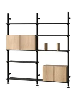 String Furniture Reolsystemer<Pira G2 Floor-to-Wall Shelving Bundle D fra String