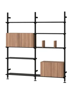 String Furniture Reolsystemer<Pira G2 Floor-to-Wall Shelving Bundle D fra String