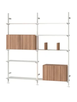 String Furniture Reolsystemer<Pira G2 Floor-to-Wall Shelving Bundle D fra String