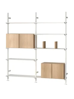 String Furniture Reolsystemer<Pira G2 Floor-to-Wall Shelving Bundle D fra String