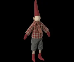 Maileg Nisser<Pixy size 2 nissedreng med rød skjorte fra 2025