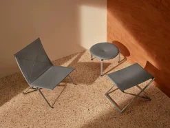 Fritz Hansen Skamler<PK91 Foldestol af Poul Kjærholm