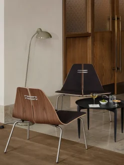 Fritz Hansen Lænestole<PK23 forsidepolstret, Oak af Poul Kjærholm