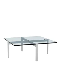 Fritz Hansen Sofaborde<PK65 Glasbord af Poul Kjærholm