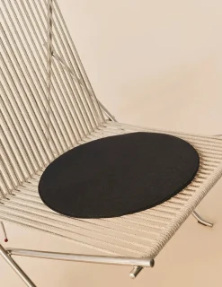 Fritz Hansen Loungestole|Lænestole<PK4 Loungestol i sort, stålstel af Poul Kjærholm