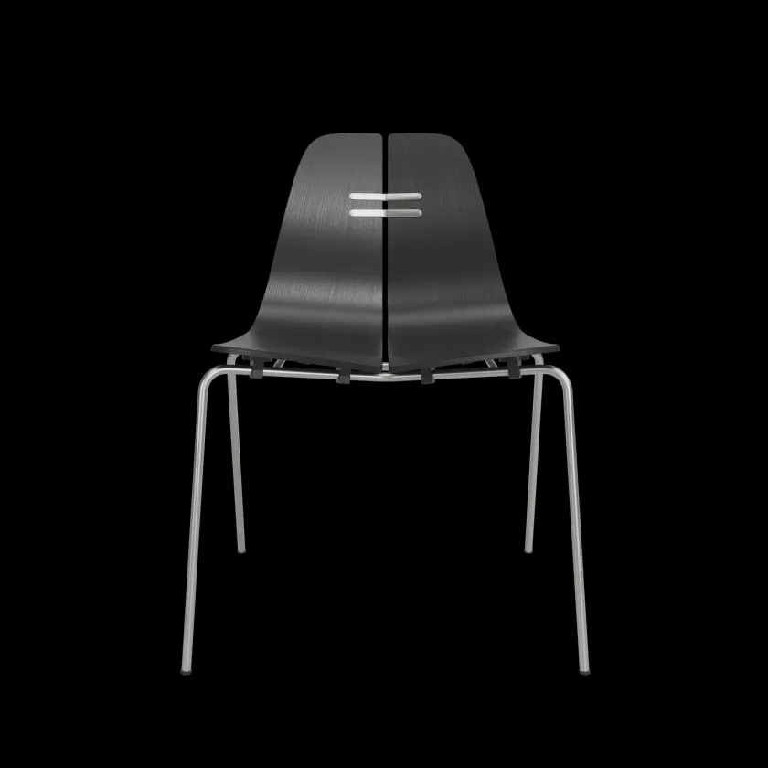 Fritz Hansen Spisebordsstole<PK3 spisebordsstol, sort ask af Poul Kjærholm