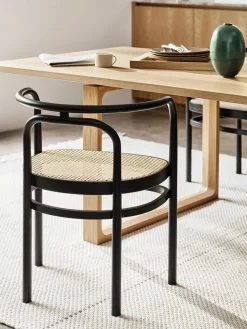 Fritz Hansen Spisebordsstole<PK15 Stol, sortfarvet ask af Poul Kjærholm