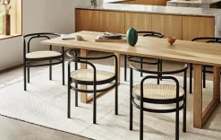 Fritz Hansen Spisebordsstole<PK15 Stol, sortfarvet ask af Poul Kjærholm