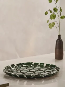 Ferm Living Service<Plait Platter fra
