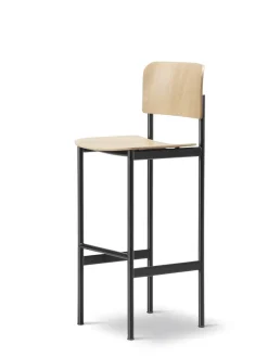 Fredericia Furniture Barstole<Plan Barstool, eg lak fra