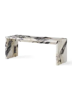 Audo Copenhagen Sofaborde<Plinth Bridge, Calacatta Viola marble fra
