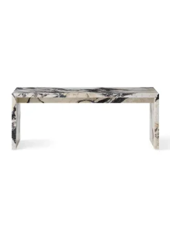 Audo Copenhagen Sofaborde<Plinth Bridge, Grey Kendzo marble fra