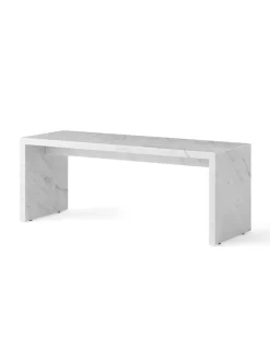 Audo Copenhagen Sofaborde<Plinth Bridge, White carrara marble fra