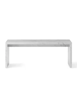 Audo Copenhagen Sofaborde<Plinth Bridge, White carrara marble fra