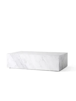 Audo Copenhagen Sofaborde<Plinth Low, grey galaxy marble fra