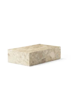 Audo Copenhagen Sofaborde<Plinth Low, grey galaxy marble fra