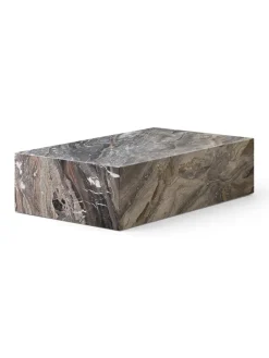 Audo Copenhagen Sofaborde<Plinth Low, grey galaxy marble fra