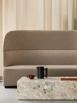 Audo Copenhagen Sofaborde<Plinth Low Sand Kunis Breccia marmor fra