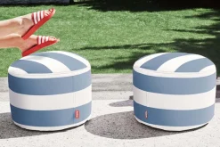 Fatboy Udendørs Loungemøbler|Havestole<Point Stonewashed Skammel fra