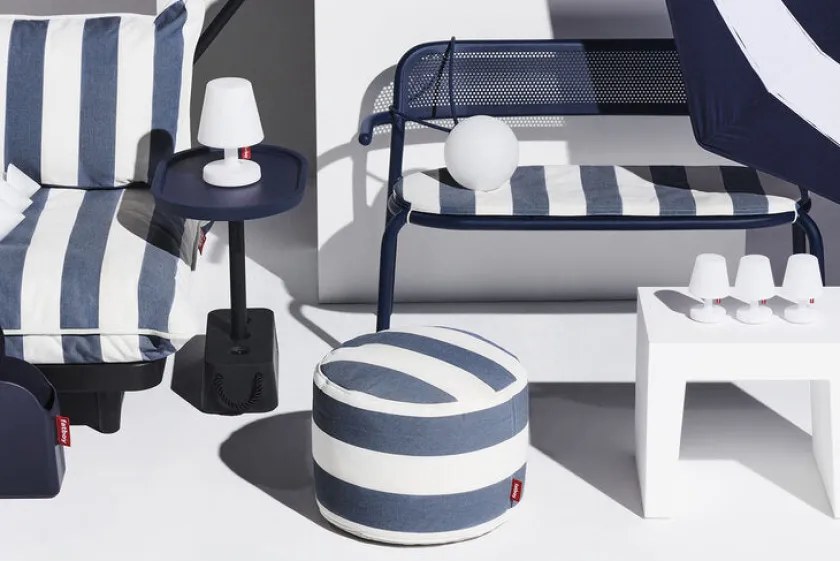 Fatboy Udendørs Loungemøbler|Havestole<Point velvet Recycled skammel fra