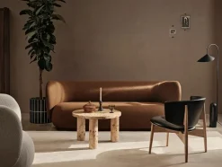 Ferm Living Sofaborde<Post Coffee Table, burl veneer fra