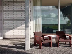 HAY Havehynder<Quilted sædehynde til Crate Loungechair, Iron Red fra