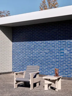 HAY Havehynder<Quilted sædehynde til Crate Loungechair, Sky Grey fra