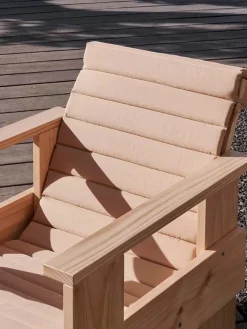 HAY Havehynder<Quilted sædehynde til Crate Loungechair, Sky Grey fra