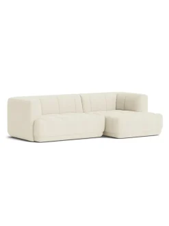 HAY Sofaer<Quilton 2,5 pers. sofa, Flamiber Cream A5, venstre fra