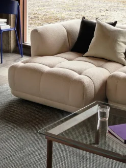 HAY Sofaer<Quilton 2,5 pers. Sofa, Flamiber Cream A5, højre fra