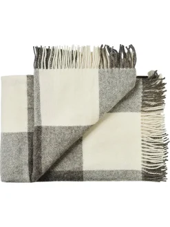 Silkeborg Uldspinderi Gaver Til Ham|Puder Og Plaider<Ærø Plaid, grey white fra