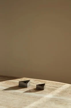 STOFF Nagel Lysestager<Reflect Lysestage, sort krom fra