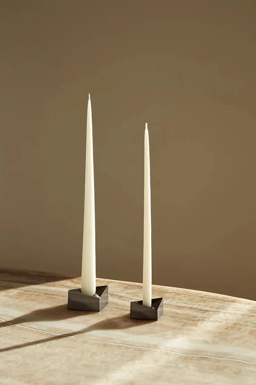 STOFF Nagel Lysestager<Reflect Lysestage, sort krom fra