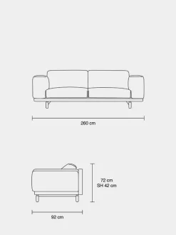 Muuto Sofaer<Rest 3 pers. sofa fra