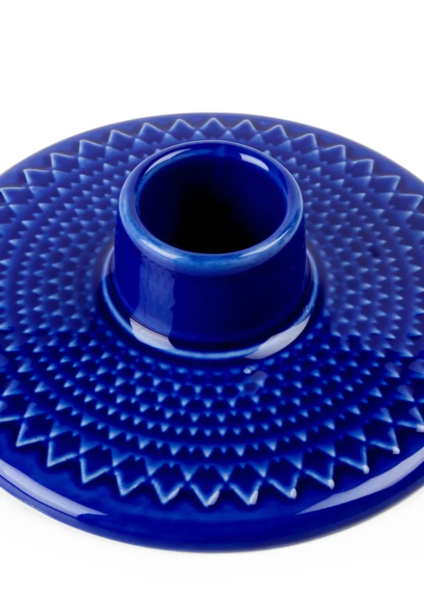 Lyngby Porcelæn Lysestager<Rhombe Kronelysestage fra