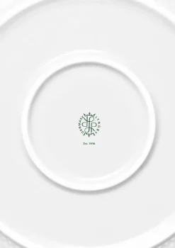 Lyngby Porcelæn Service<Rhombe serveringsskål, hvid fra