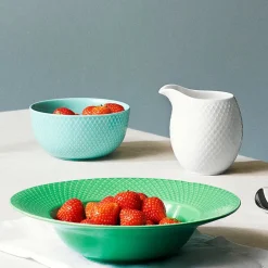 Lyngby Porcelæn Service<Rhombe skål Ø13 cm fra