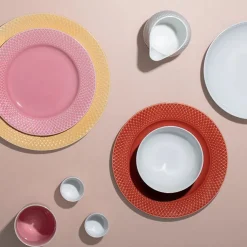 Lyngby Porcelæn Service<Rhombe tallerken, sand Ø27 cm fra