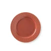 Lyngby Porcelæn Service<Rhombe tallerken, terracotta Ø23 cm fra