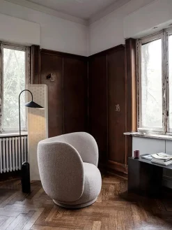 Ferm Living Lænestole<Rico Lounge Chair, bouclé i sand fra