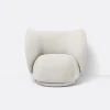 Ferm Living Lænestole<Rico Lounge Chair, bouclé i off-white fra