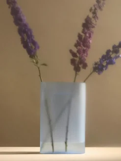 Muuto Vaser<Ridge Vase, white frosted glass fra