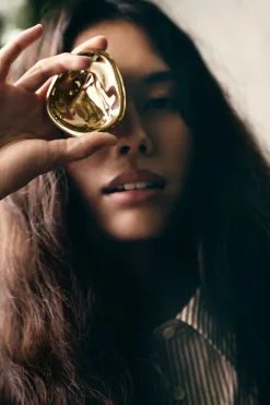 Hein Studio Knagerækker|Entrémøbler<Ripple Knob Large, gold fra