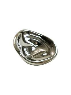 Hein Studio Knagerækker|Entrémøbler<Ripple Knob Small, silver fra