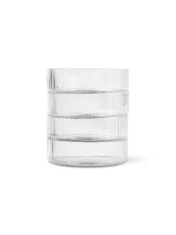 Ferm Living Service<Ripple Serving Bowls Clear, sæt á 4 fra